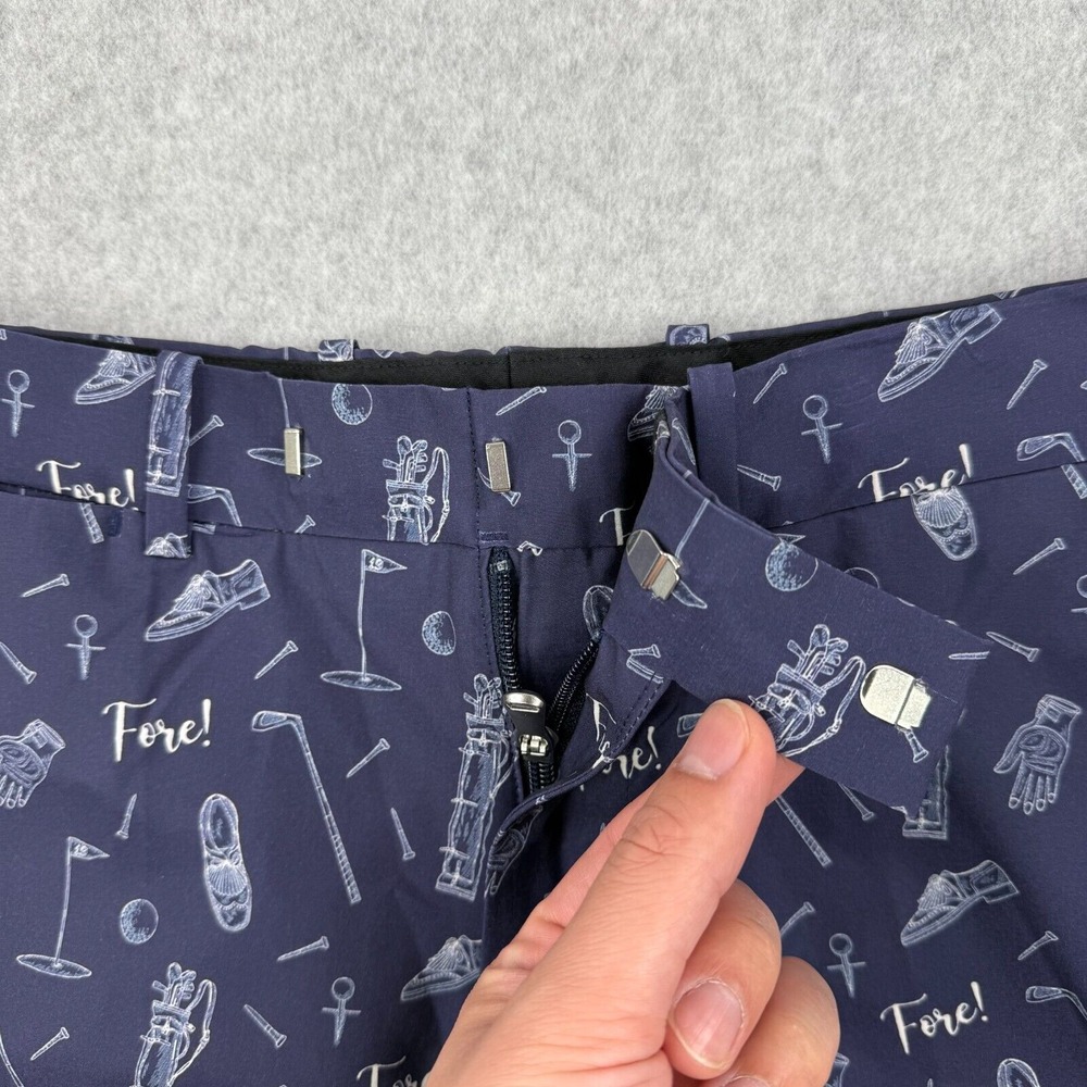 Ralph Lauren RLX Shorts Mens 29 Blue Slim Fit Performance Golf All Over Print - Picture 4 of 13